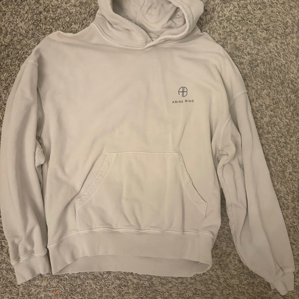 Anine Bing cream hoodie